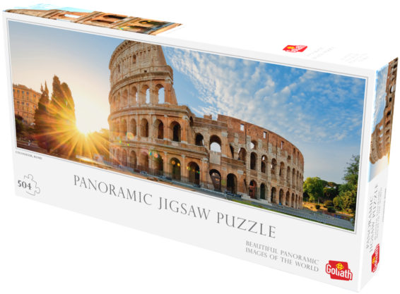 Panorama Puzzel Colosseum doos Rechterhoek
