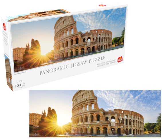 Panorama Puzzel Colosseum doos en Puzzel