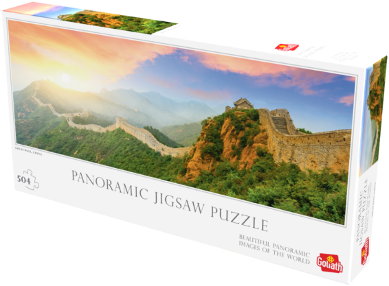 Panorama Puzzel Great Wall doos Rechterhoek