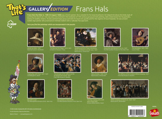 That's Life Gallery Edition Frans Hals doos Achterkant