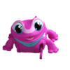 De Let's Go Gecko Roze vanaf de voorkant