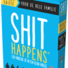 De doos van het hilarische kaartspel Shit Happens Familie Editie Pocket vanuit een rechterhoek