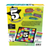de achterkant van de doos van het trivia bordspel Name 5