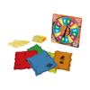 De inhoud van de doos van het actieve kinderspel De Vloer Is Lava Familie Editie