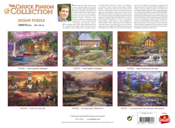Chuck Pinson Afternoon Harvests doos Achterkant
