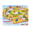 De achterkant van de doos van het hollandse bordspel Ganzenbord