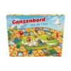 De voorkant van de doos van het familie bordspel Ganzenbord