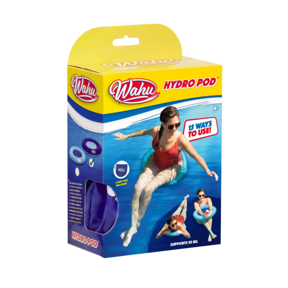 Wahu Hydro Pod Blauw doos Linkerhoek