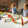 Kinderen die met Domino Express spelen