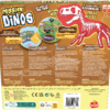 De achterkant van de doos van het kinderspel Mission Dinos