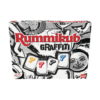 De voorkant van de doos van het strategiespel Rummikub Graffiti