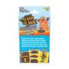 De achterkant van de verpakking van het kinderspel De Vloer Is Lava Kaartspel