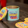 Het product van het partyspel Game Night In A Can