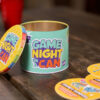 Het product van het partyspel Game Night In A Can
