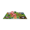 Een sfeerimpressie van het speelbord van het kinderspel Mission Dinos
