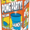 De doos van het gezellige partyspel Pong Party vanuit een rechterhoek