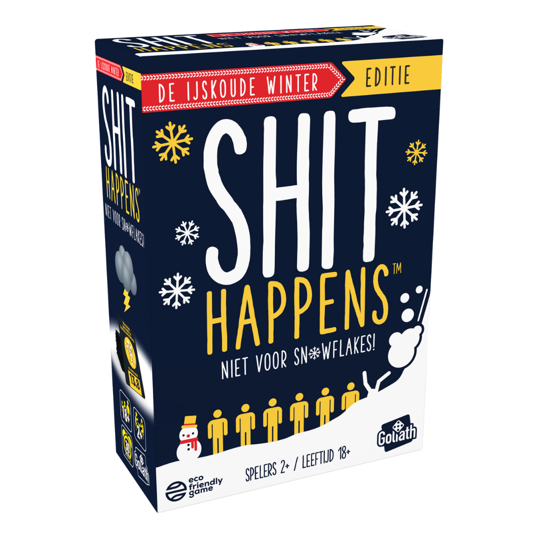 De doos van het hilarische spel Shit Happens