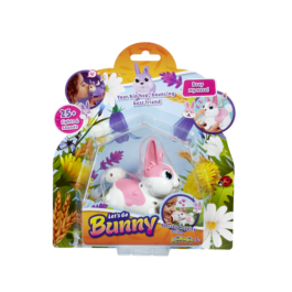 De voorkant van de verpakking van de Let's Go Bunny Roze