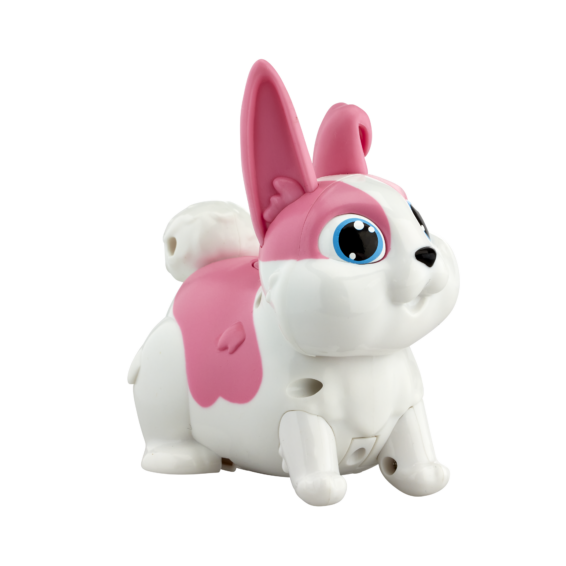 het konijntje van de Let's Go Bunny Roze vanaf de linkerkant