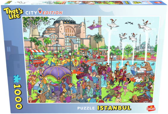 De voorkant van de doos van de That's Life City Edition Istanbul puzzel