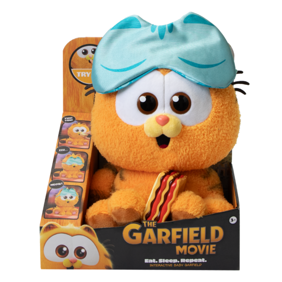 De doos van de voorkant van Baby Garfield Feature Pluche