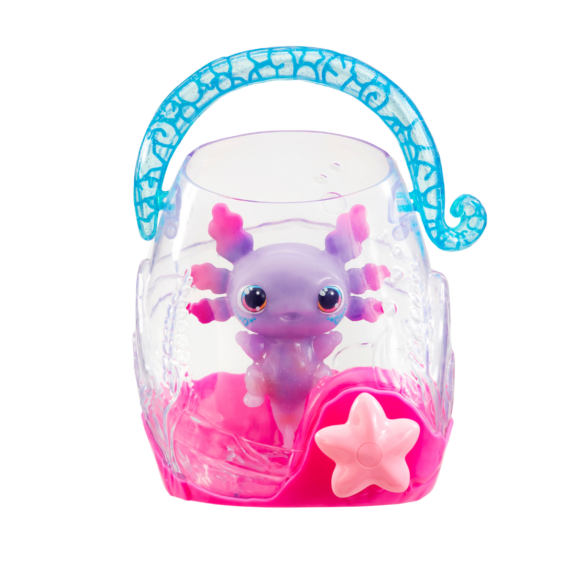 Het aquarium en de Axolotl van de Let's Glo Axolotl Aquarium