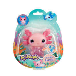 De voorkant van de doos van de Let's Glo Axolotl Roze