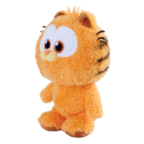 De Baby Garfield pluche vanuit een rechterhoek