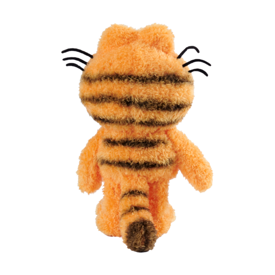 De achterkant van de Garfield Pluche