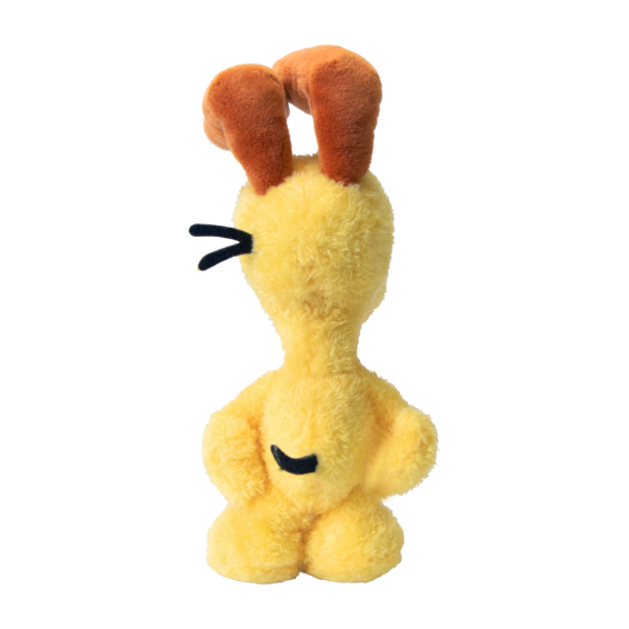 De achterkant van de Odie Pluche
