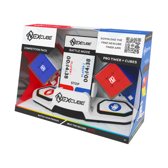 De doos van de Nexcube Competition Pack vanuit een rechterhoek