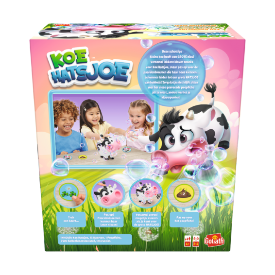 De achterkant van de doos van Koe Hatsjoe