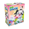 De doos van het kinderspel Koe Hatsjoe vanuit een linkerhoek