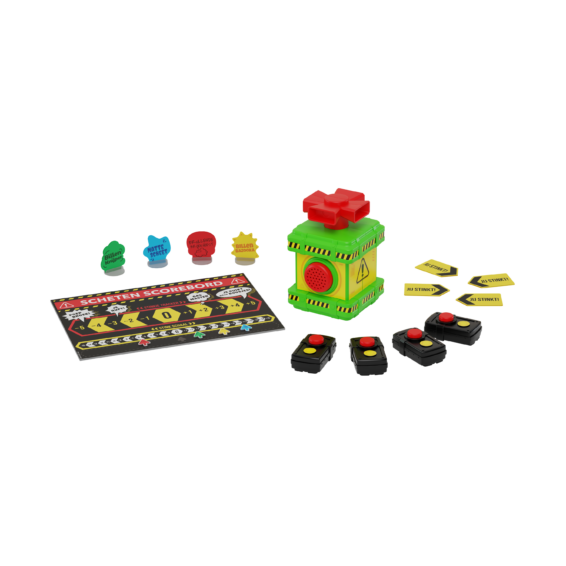 De inhoud van de doos van het kinderspel Schetenjagers