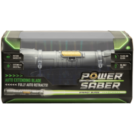 De voorkant van de doos van de Power Saber Groen
