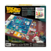 De achterkant van de doos van het bordspel Back to the Future Back in Time