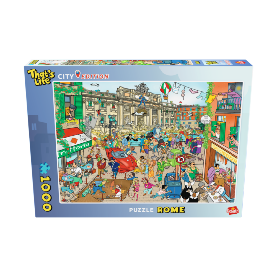 De voorkant van de doos van de That's Life City Edition Rome puzzel