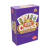 Doos Five Crowns Linkerhoek De doos van het kaartspel Five Crowns vanuit een linkerhoek