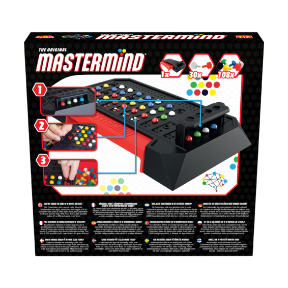 De doos van het klassieke strategiespel Mastermind Classic