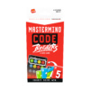 De voorkant van de doos van het strategische kaartspel Mastermind Code Breakers