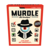 De voorkant van de doos van het strategische crime spel Murdle het Bordspel