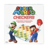 De voorkant van de doos van het klassieke damspel met Mario karakters Super Mario Checkers