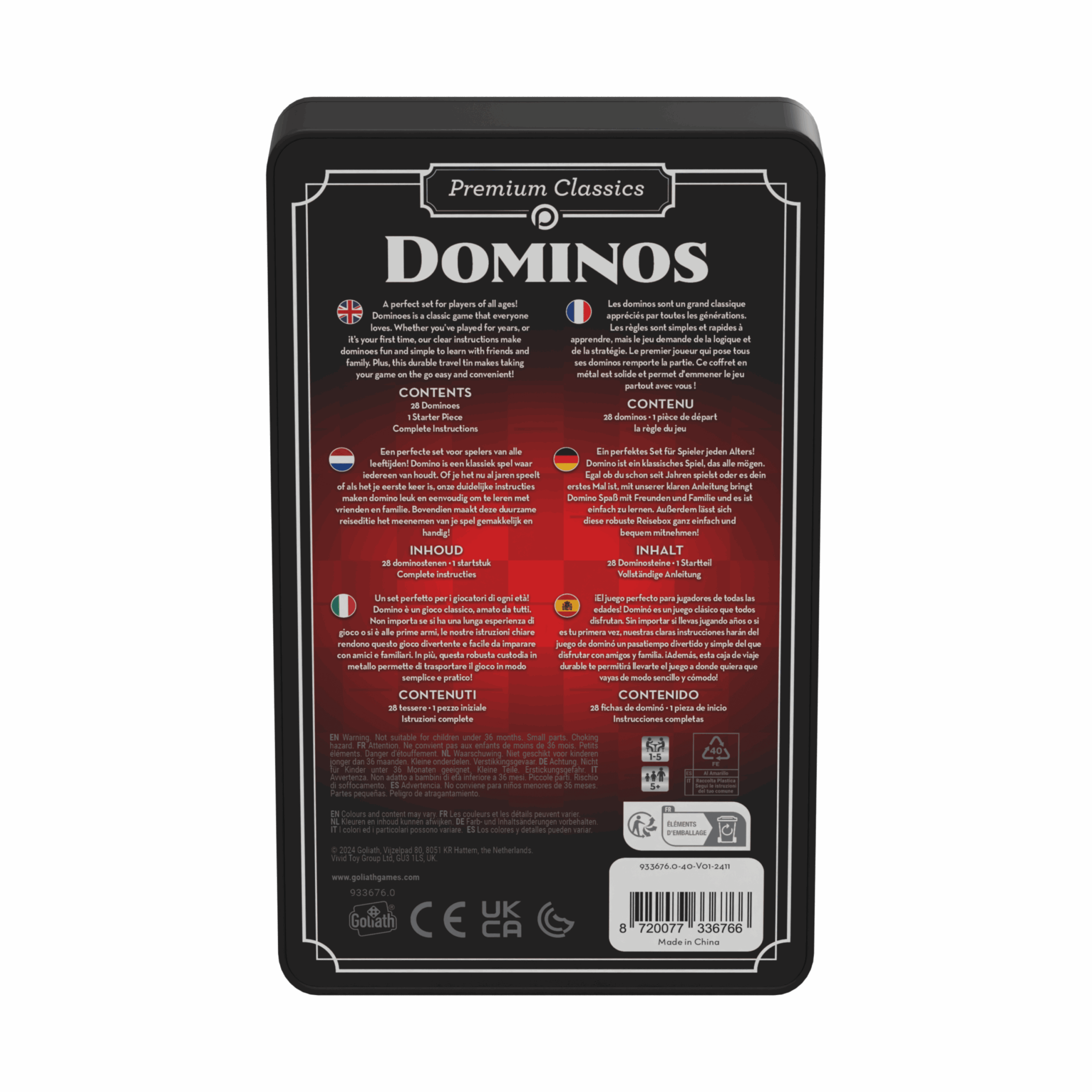 Double Six Dominoes
