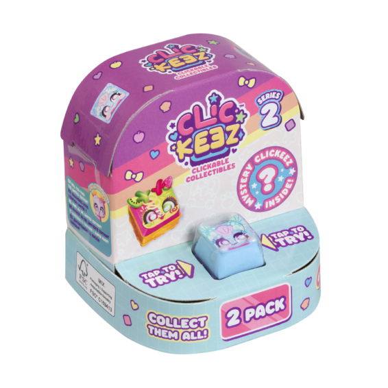 De doos van de Clickeez Series 2 - 2 Pack vanuit een linkerhoek