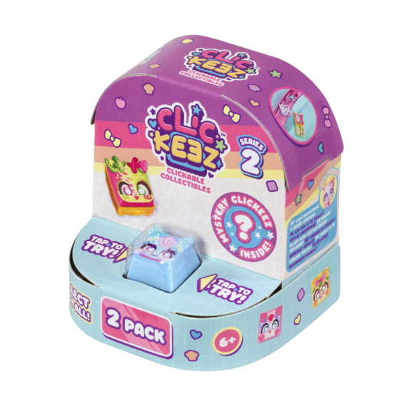 De doos van de Clickeez Series 2 - 2 Pack vanuit een rechterhoek