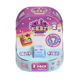 Doos Clickeez Series 2 - 2 Pack Voorkant De voorkant van de doos van de Clickeez Series 2 - 2 Pack