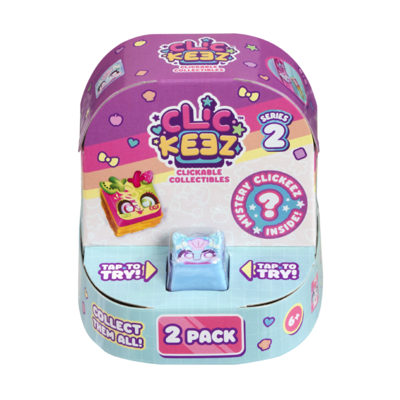 De voorkant van de doos van de Clickeez Series 2 - 2 Pack