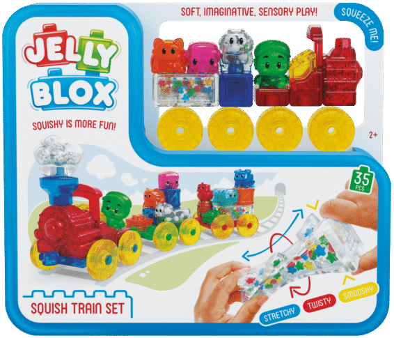 Jelly Blox - Squish Train Set (12L)