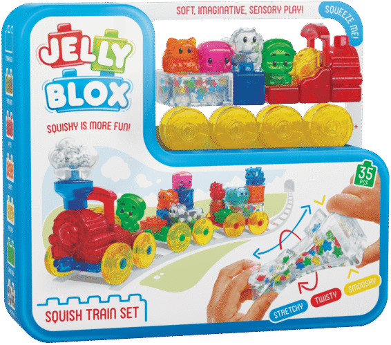 Jelly Blox - Squish Train Set (12L)