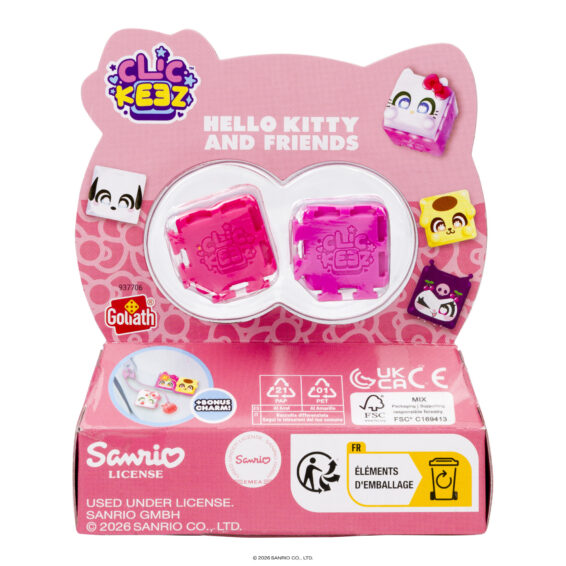 Clickeez Hello Kitty & Friends - 3-Pack CDU (12L)